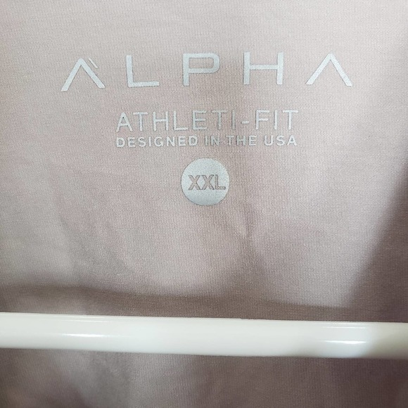 Alpha Athleti Fit Grey Mens shirt size XXL - Picture 2 of 2